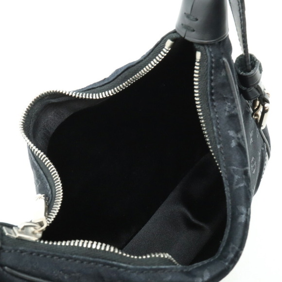 LOUIS VUITTON Black Monogram Leather Pouch - Picture 7 of 8